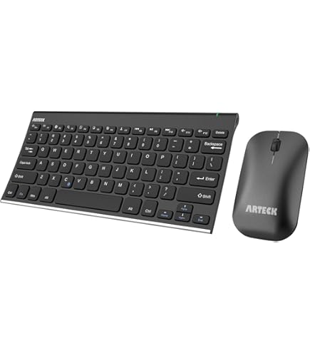 Amazon.com: Arteck 2.4G Wireless Keyboard and Mouse Combo Ultra